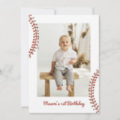 Rookie van het jaar 1e Sport Boy Honkbal Verjaarda Kaart (Achterkant)