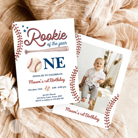 Rookie van het jaar 1e Sport Boy Honkbal Verjaarda Kaart