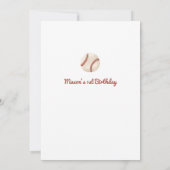 Rookie van het jaar 1e Sport Boy Honkbal Verjaarda Kaart (Achterkant)