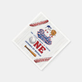 Rookie van het Jaar 1e Verjaardag Baseball Napkins Servet (Hoek)