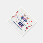 Rookie van het Jaar 1e Verjaardag Baseball Napkins Servet (Hoek)