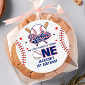 Rookie van het Jaar 1e Verjaardag Baseball Sticker