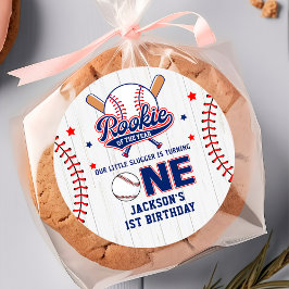Rookie van het Jaar 1e Verjaardag Baseball Sticker