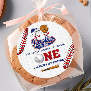 Rookie van het Jaar 1e Verjaardag Baseball Sticker
