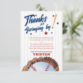 Rookie van het Jaar 1e Verjaardag Bedankt Card (Staand voorkant)