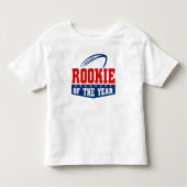 Rookie van het Jaar 1e Verjaardag Football Kinder Shirts (Voorkant)