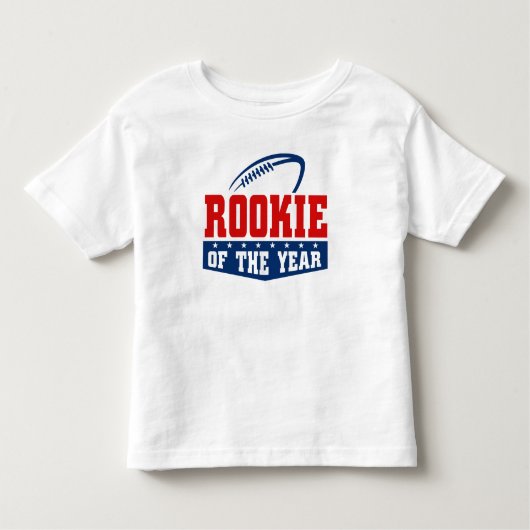 Rookie van het Jaar 1e Verjaardag Football Kinder Shirts (Voorkant)
