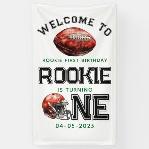 Rookie van het Jaar 1e Verjaardag football Spandoek