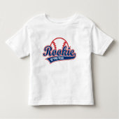 Rookie van het Jaar 1e verjaardag honkbal Kinder Shirts (Voorkant)