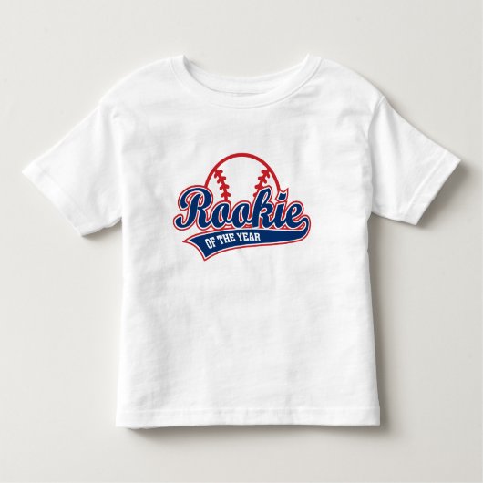 Rookie van het Jaar 1e verjaardag honkbal Kinder Shirts (Voorkant)