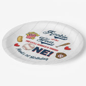 Rookie van het Jaar 1e Verjaardag Honkbalpartij Papieren Bordje (Gekanteld)