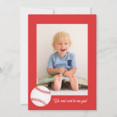 Rookie van het jaar 1e Verjaardagsfeestuitnodiging Kaart (Achterkant)