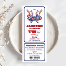 Rookie van het Jaar Baseball Ticket 2e verjaardag