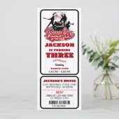 Rookie van het Jaar Baseball Ticket 3e verjaardag Kaart (Staand voorkant)