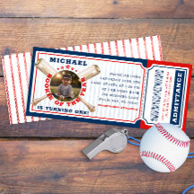 Rookie van het Jaar Baseball Ticket Verjaardag