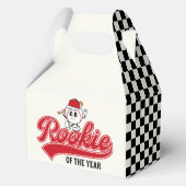 Rookie van het Jaar Baseball Verjaardag Party Cust Bedankdoosjes (Achterkant)