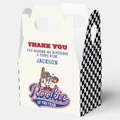 Rookie van het Jaar Baseball Verjaardag Party Cust Bedankdoosjes (Geopend)