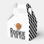 Rookie van het Jaar Basketbal Verjaardag Gepersona Bedankdoosjes (Achterkant)