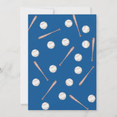 Rookie van het Jaar Eerste Verjaardag Honkbal Fees Kaart (Achterkant)