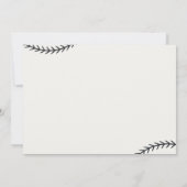 Rookie van het jaar eerste verjaardag honkbal foto kaart (Achterkant)