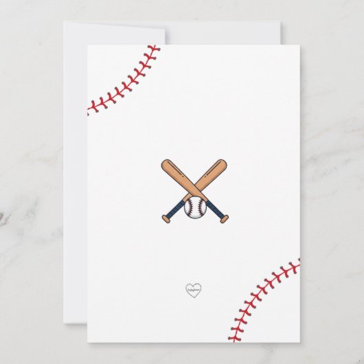 Rookie van het Jaar eerste verjaardag honkbalfeest Kaart (Achterkant)