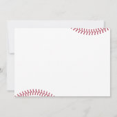 Rookie van het jaar eerste verjaardag honkbalparti kaart (Achterkant)