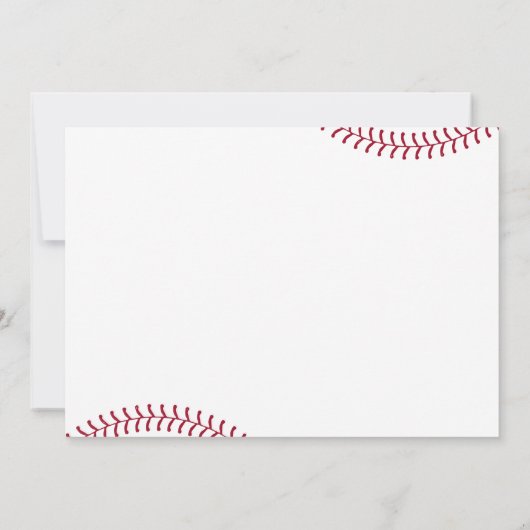 Rookie van het jaar eerste verjaardag honkbalparti kaart (Achterkant)