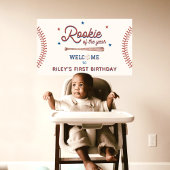 Rookie van het Jaar Eerste Verjaardag Welkom Spandoek