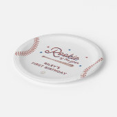 Rookie van het Jaar Eerste Verjaardagsfeest Papieren Bordje (Gekanteld)