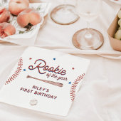 Rookie van het Jaar Eerste Verjaardagsfeestje Serv Servet