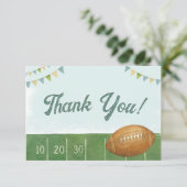 Rookie van het Jaar Football Bedankkaart (Staand voorkant)