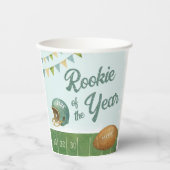 Rookie van het Jaar Football Papieren Bekers (Voorkant)