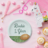 Rookie van het Jaar Football Papieren Bordje (Feest)