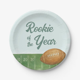 Rookie van het Jaar Football Papieren Bordje
