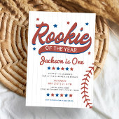 Rookie van het Jaar Foto Eerste Verjaardag Kaart
