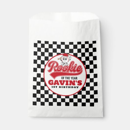 Rookie van het Jaar Gepersonaliseerde Honkbal Verj Bedankzakje (Voorkant)