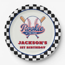 Rookie van het Jaar Gepersonaliseerde Honkbal Verj Papieren Bordje