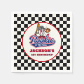 Rookie van het Jaar Gepersonaliseerde Honkbal Verj Servet (Voorkant)