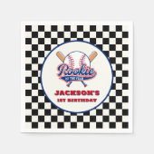 Rookie van het Jaar Gepersonaliseerde Honkbal Verj Servet (Voorkant)