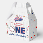 Rookie van het Jaar Honkbal 1e Verjaardag Bedankdoosjes (Achterkant)