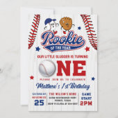 Rookie van het Jaar Honkbal 1e Verjaardag Foto Kaart (Voorkant)