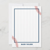 Rookie van het Jaar Honkbal 1e Verjaardag Foto Kaart (Achterkant)