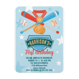 Rookie van het Jaar Honkbal 1e Verjaardag Magneet