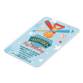 Rookie van het Jaar Honkbal 1e Verjaardag Magneet (Linkerzijde)