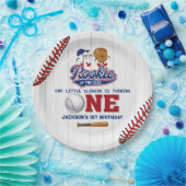 Rookie van het Jaar Honkbal 1e Verjaardag Papieren Bordje (Feest)