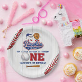Rookie van het Jaar Honkbal 1e Verjaardag Papieren Bordje (Feest)