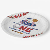 Rookie van het Jaar Honkbal 1e Verjaardag Papieren Bordje (Gekanteld)