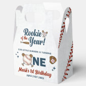 Rookie van het Jaar Honkbal 1e Verjaardagsfeest Bedankdoosjes (Geopend)