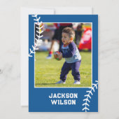 Rookie van het Jaar Honkbal 1e Verjaardagsfeest In Bedankkaart (Achterkant)