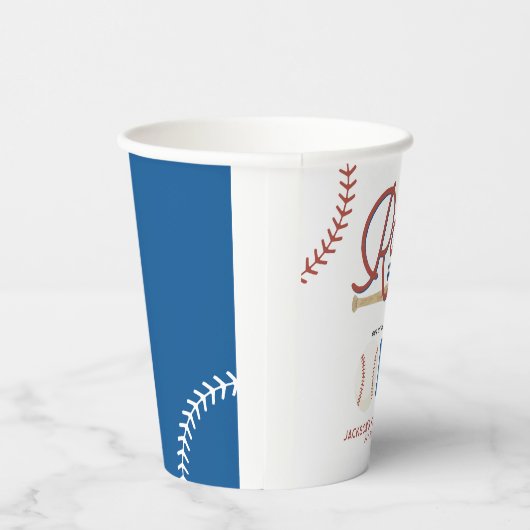 Rookie van het Jaar Honkbal 1e Verjaardagsfeest Papieren Bekers (Rechts)